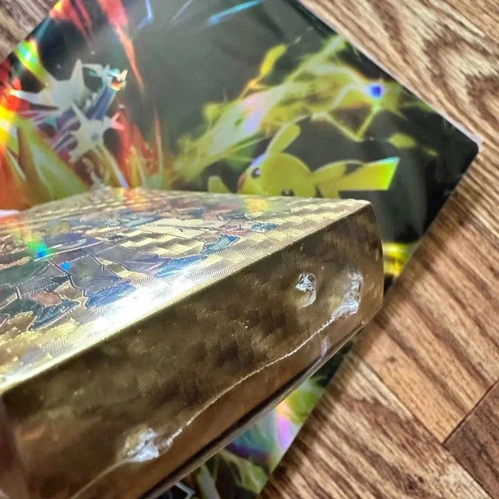 🆕 Ouwanz Quad Card Binder + 55 Anime Foil Gold Cards, magical creatures